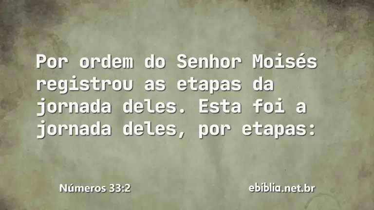 Números 33:2