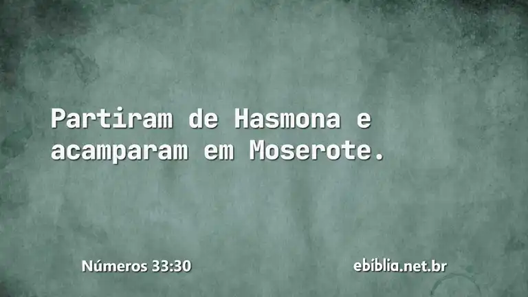 Números 33:30