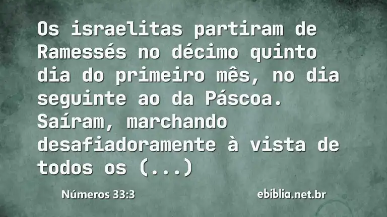 Números 33:3