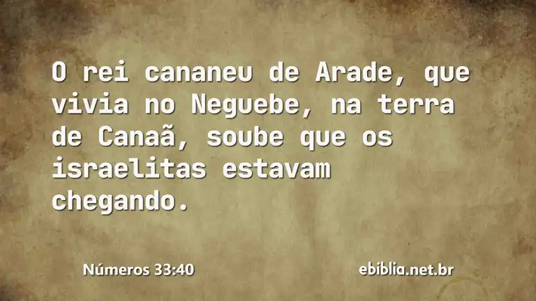 Números 33:40