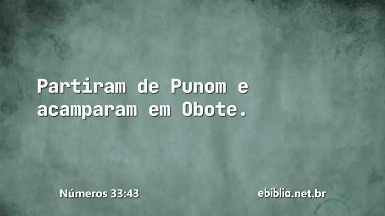 Números 33:43