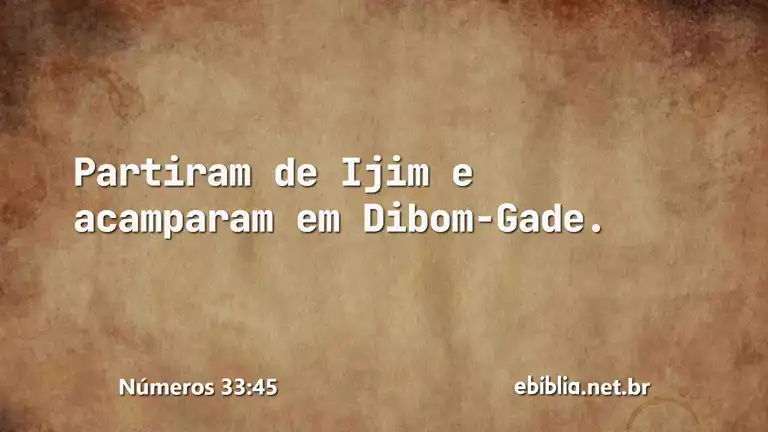 Números 33:45