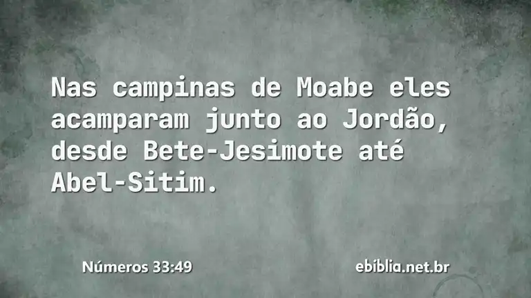 Números 33:49