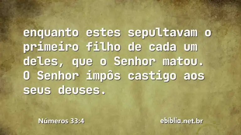 Números 33:4