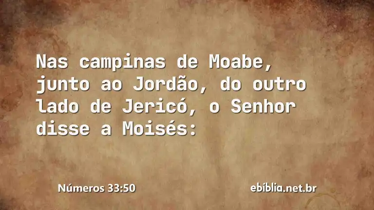 Números 33:50