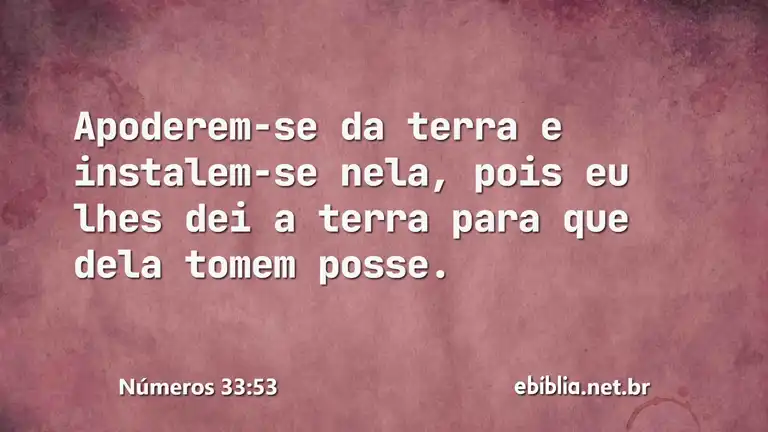 Números 33:53