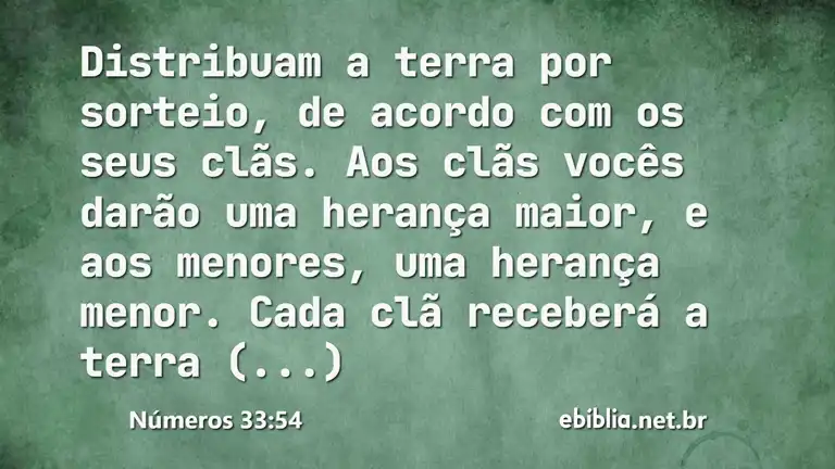 Números 33:54