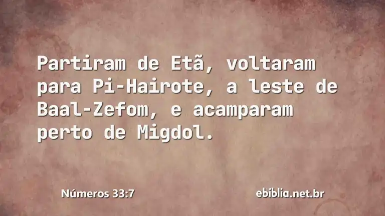 Números 33:7