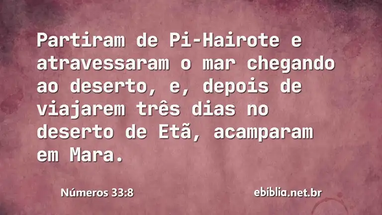 Números 33:8