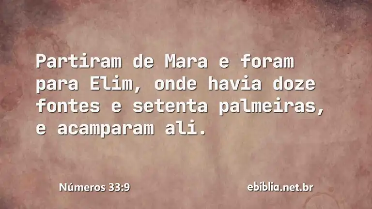 Números 33:9