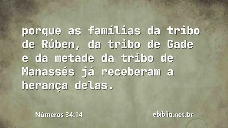 Números 34:14