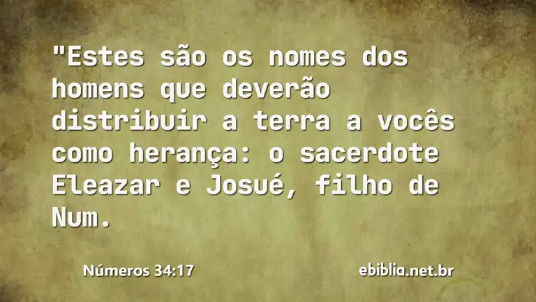 Números 34:17