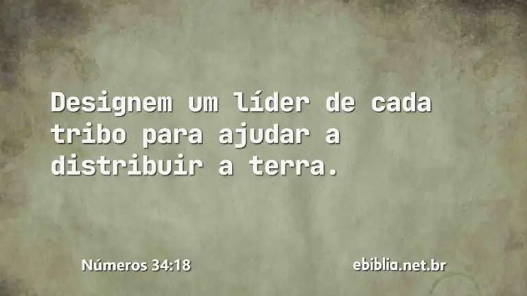 Números 34:18