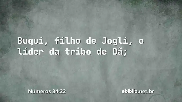 Números 34:22