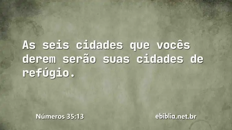 Números 35:13