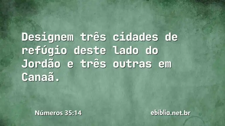 Números 35:14