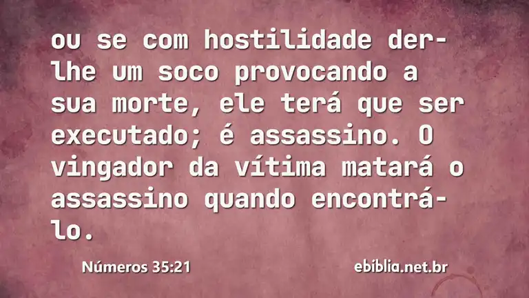 Números 35:21