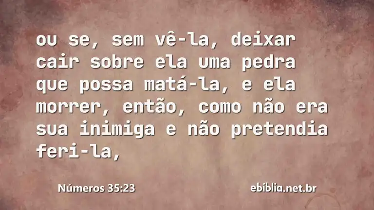 Números 35:23