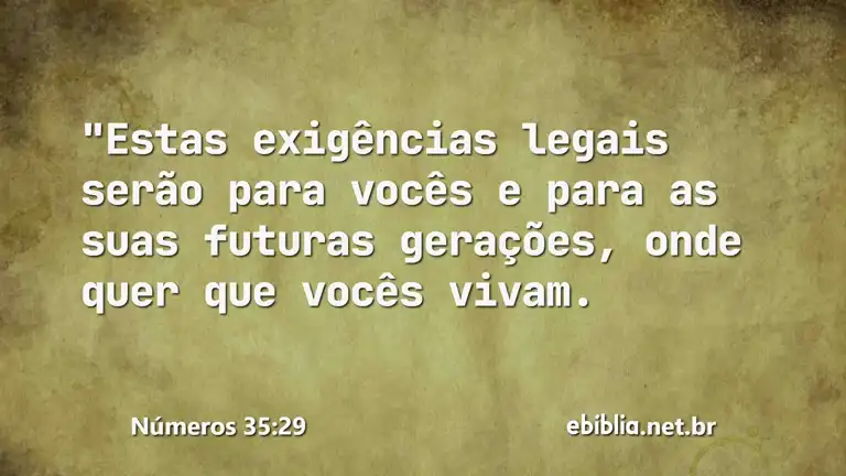 Números 35:29