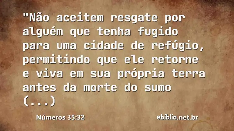 Números 35:32