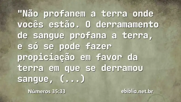 Números 35:33