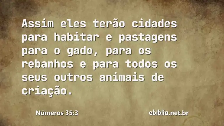 Números 35:3