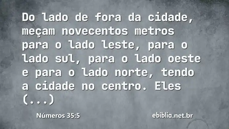 Números 35:5