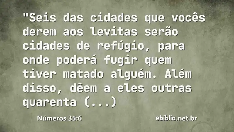 Números 35:6