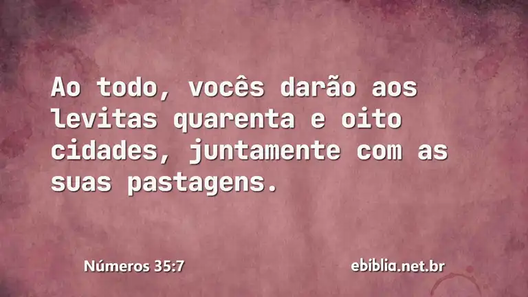 Números 35:7