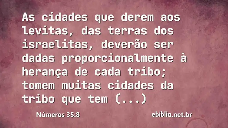 Números 35:8