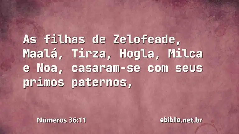 Números 36:11