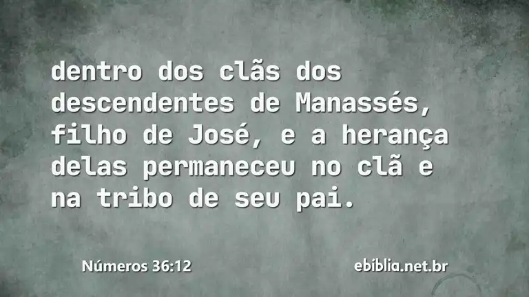 Números 36:12