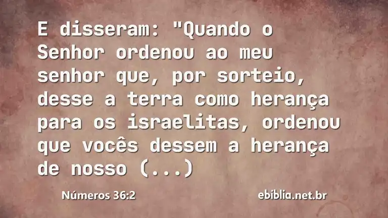 Números 36:2