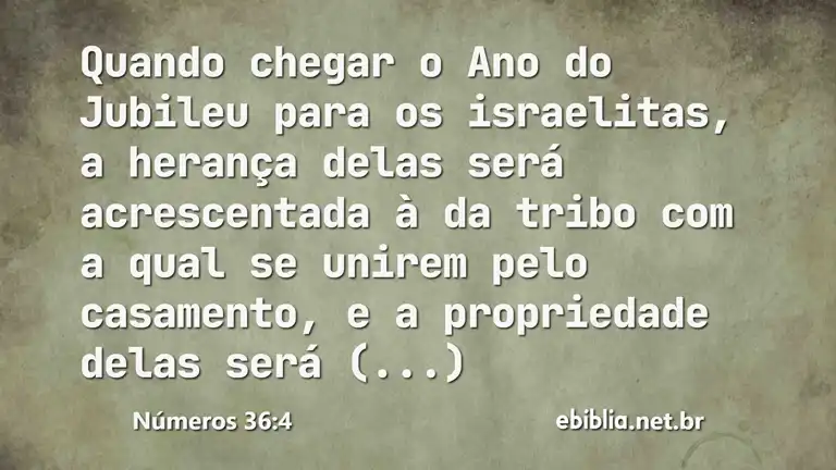 Números 36:4