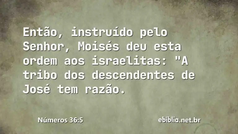 Números 36:5