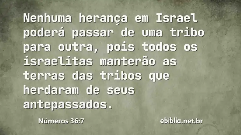 Números 36:7