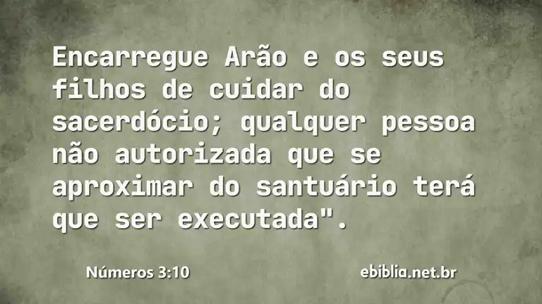 Números 3:10