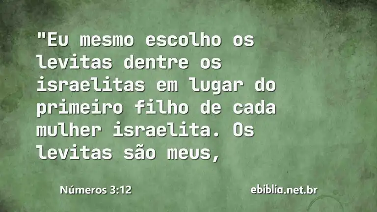 Números 3:12