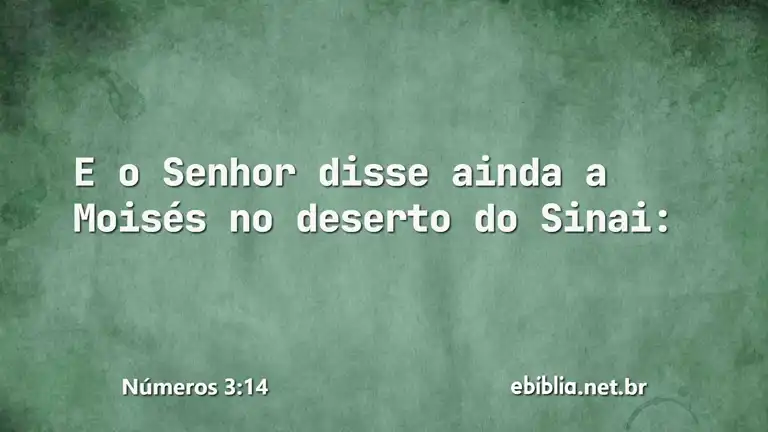 Números 3:14