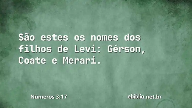 Números 3:17