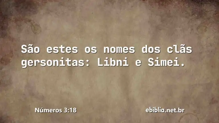 Números 3:18