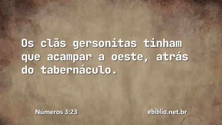 Números 3:23