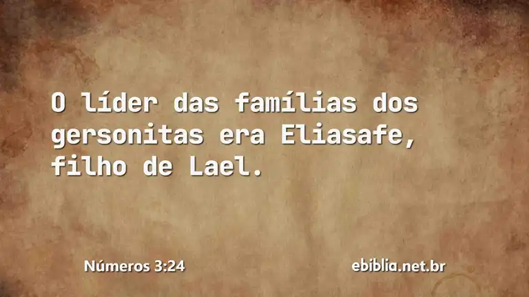 Números 3:24