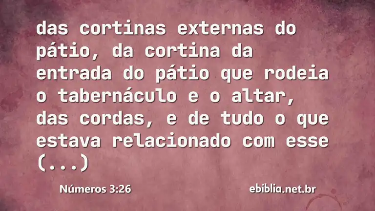 Números 3:26