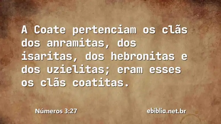 Números 3:27