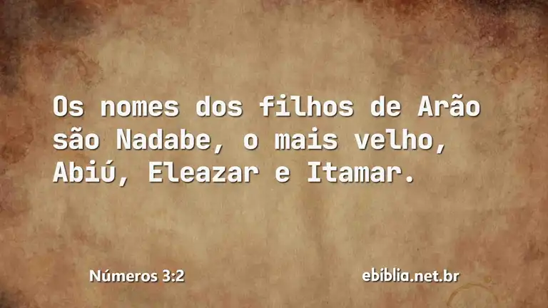 Números 3:2