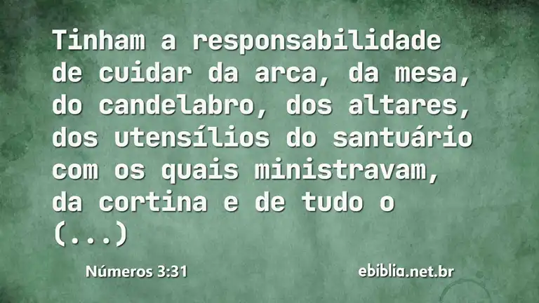 Números 3:31