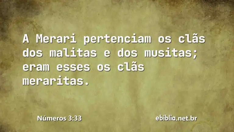 Números 3:33