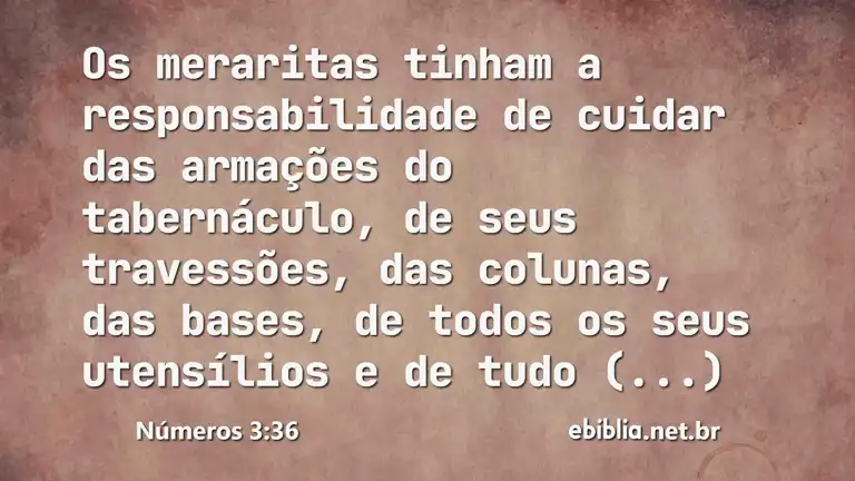 Números 3:36