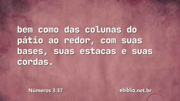 Números 3:37